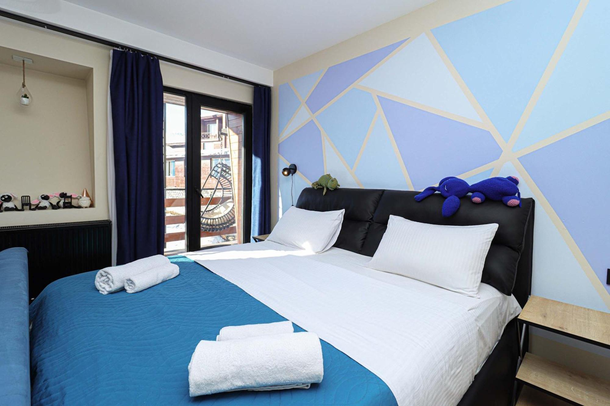 Stylish Studio Apartment With Balcony Гудаури Экстерьер фото
