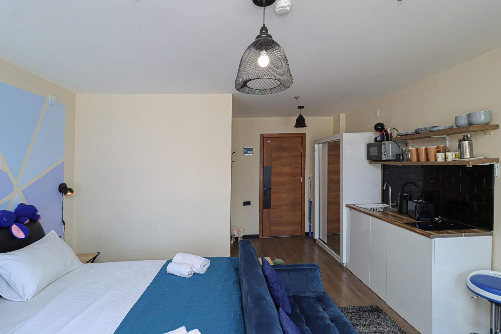 Stylish Studio Apartment With Balcony Гудаури Экстерьер фото